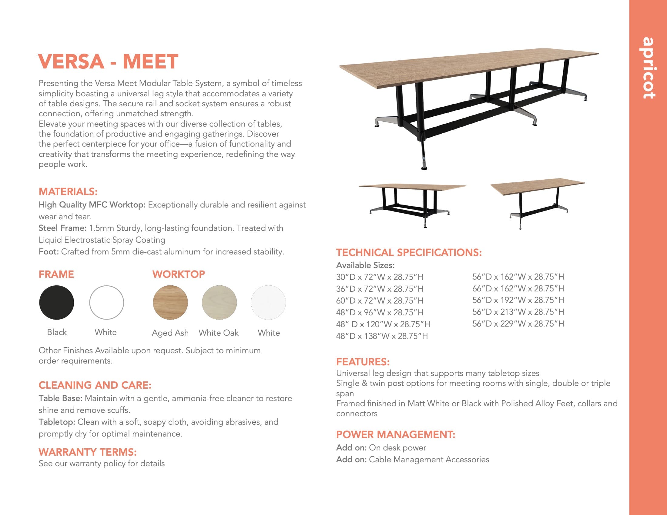 Horizontal storage product sheet